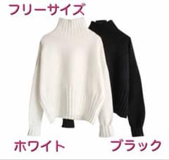 【冬物SALE】セーター ニット タートルネック かわいい オシャレ コーデのサムネイル