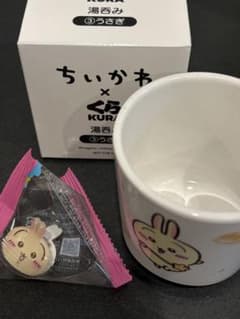 Y*n様 くら寿司ちいかわコラボ湯呑み うさぎ ぷちクリップ うさぎ 2個セットのサムネイル