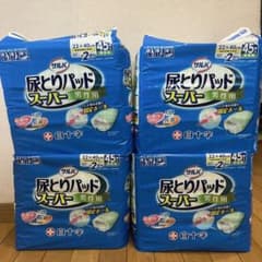【新品未開封】 白十字 尿とりパッド スーパー 男性用 45枚×4袋のサムネイル