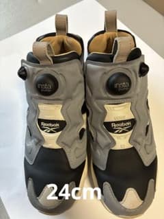 【美品】Reebok インスタポンプフューリー 24cm グレー ブラックのサムネイル