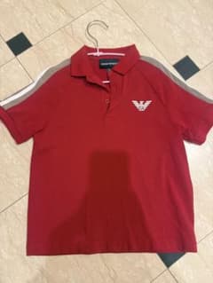 EMPORIO ARMANI ポロシャツ レッド 6A 118cm - メルカリ