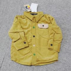コーデュロイ風　シャツ 80のサムネイル