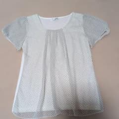 レディースフリル袖TシャツМサイズのサムネイル