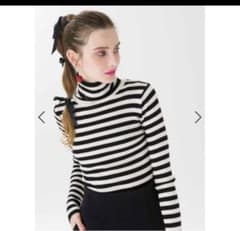 ツルバイマリコオイカワ　Linda  ボーダーニットのサムネイル