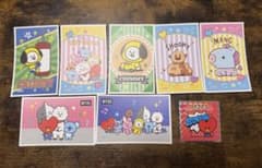 BT21 캐릭터 씰 8장 세트
