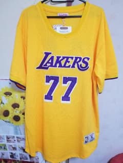 mitchell & ness レイカーズ半袖メッシュシャツのサムネイル