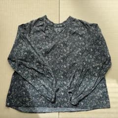 サモンサモスモス　☆花柄ブラウス　ダークグリーンのサムネイル