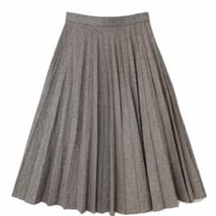 マーガレットハウエル ギンガムチェック ロングプリーツスカート