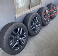 送料込み】後期rav4アドベンチャー純正ホイール 19インチ 4本 1/2 