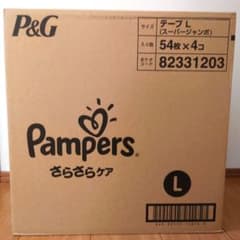 Pampers テープ Lサイズ おむつ 54枚×4コ入りのサムネイル