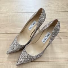JIMMY CHOO グリッター パンプス - メルカリ