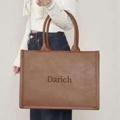 Darich ロゴレザートートバッグ ダーリッチ　ブラウンのサムネイル