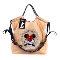 【新品未使用】ball&chainエコバッグ ミニー ショルダー付 ベージュのサムネイル