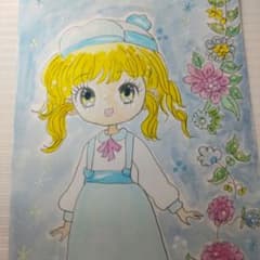手描きイラスト1点物　硬質カードA6付 374のサムネイル