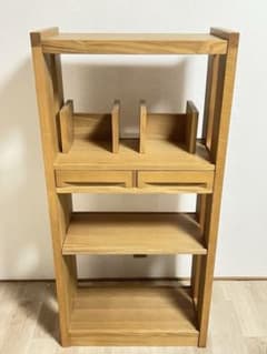 大塚家具 デスクシェルフ 書棚 本棚 天然木 タモ ライトオーク 大塚家具 デスクシェルフ 書棚 本棚 天然木 タモ ライトオーク - メルカリ
