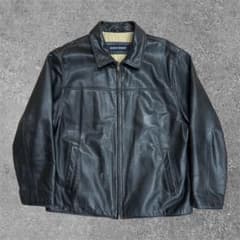 オ*マ様 dockers レザージャケット ブラック　牛皮 オ*マ様 dockers レザージャケット ブラック 牛皮 - メルカリ