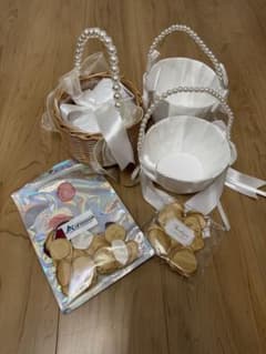 【結婚式等】　フラワーシャワー小型バスケット&フラワーのサムネイル