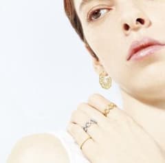 STAR JEWELRY スタージュエリー K10 OPENWORK ピアス - メルカリ