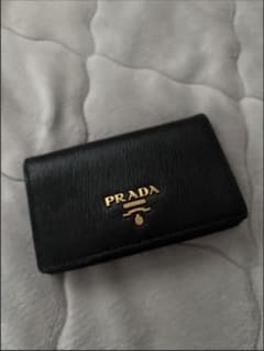 PRADA ブラックレザー 名刺入れ - メルカリ