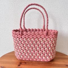 花結び編みのかごバッグ✳︎のサムネイル