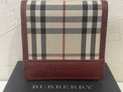 新品未使用】BURBERRY ノバチェック コインケース レザー 赤 - メルカリ