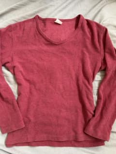 グランジy2kAlpha 赤 Vネック 長袖 Tシャツ Lサイズのサムネイル