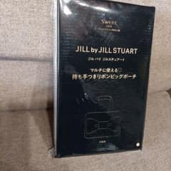 JILL by JILL STUART リボンビッグポーチ ブラックのサムネイル