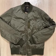 ALPHA INDUSTRIES MA-1ジャケット Lサイズ オリーブグリーン - メルカリ