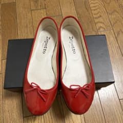 repetto 赤 バレエシューズ 37 - メルカリ