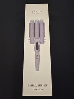 【and us】3連バレルヘアアイロンのサムネイル