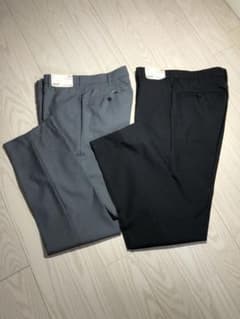 【新品】ユニクロ ウールブレンドノータックパンツ W76㎝ 股下78㎝のサムネイル