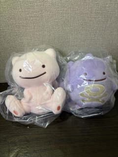 ポケモン へんしん！メタモン ぬいぐるみ 2種セット　ミュウ・ドガースのサムネイル