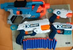 NERF ELITE 2.0 ZURU X-SHOT トイガン4点セットのサムネイル