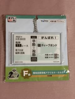 タイトーくじ HORSE HEROES アクリルキーホルダー ディープボンドのサムネイル