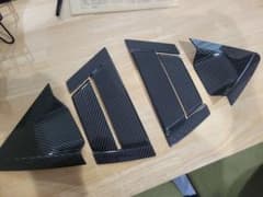 ヴェゼル リア ドアハンドルプロテクター カーボンファイバー 2点セットのサムネイル