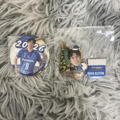 大阪ブルテオン ガチャ 缶バッジ 木製スタンド 仲本選手のサムネイル