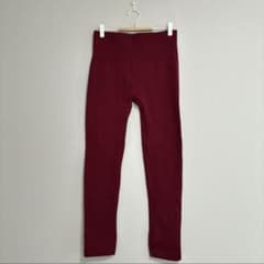 ☆お値下げ歓迎☆バーガンディ フィットロングレギンス 【L】