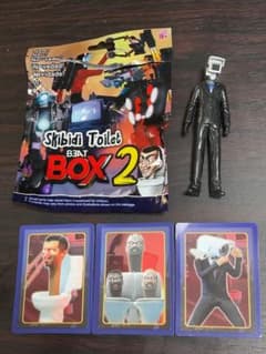 スキビディトイレ ビートボックス2 開封済　カメラマンとトレカ3枚のサムネイル