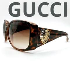 さ*と様 GUCCI ハート型装飾 透かし ベッコウ サングラス グッチ GG3