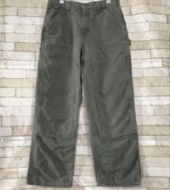 00scarhartt カーハートダブルニーパンツ　モスグリーンW 31-L30のサムネイル