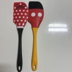 Disney ミッキー＆ミニー シリコンスパチュラ 2本セットのサムネイル