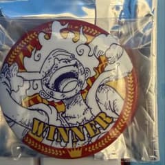ONE PIECE ルフィ 缶バッジ 非売品 アニメイト winner ニカ - メルカリ