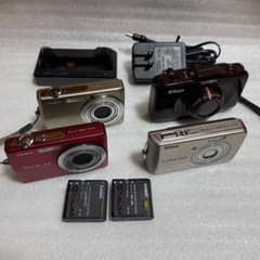 コンパクトデジタルカメラ4台セット まとめ売りNikon CASIO ジャンク