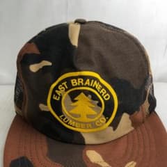 【USA製】USA古着　EAST BRAINERD　アメリカ企業　キャップ　カモ