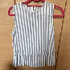 ZARAコットンノースリーブ トップスのサムネイル