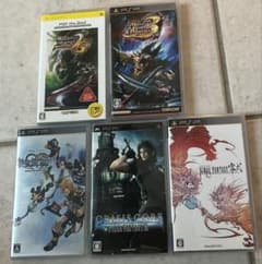 PSP 소프트 5 개 세트