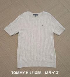 【美品1回着用】TOMMY HILFIGER半袖ニット綿100%のサムネイル