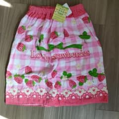 いちご柄ラップタオル 60cm×120cmのサムネイル
