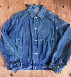 g*0様 オーラリー SELVEDGE FADED LIGHT DENIM BL - メルカリ