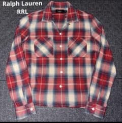 RRL ダブルアールエル 開襟シャツ シャンブレー オンブレチェック レーヨンのサムネイル